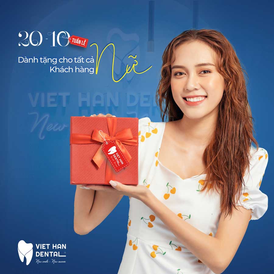 xoay vòng vui - khui nụ cười dành cho quý khách hàng nữ sử dụng dịch vụ tại nha khoa Việt Hàn