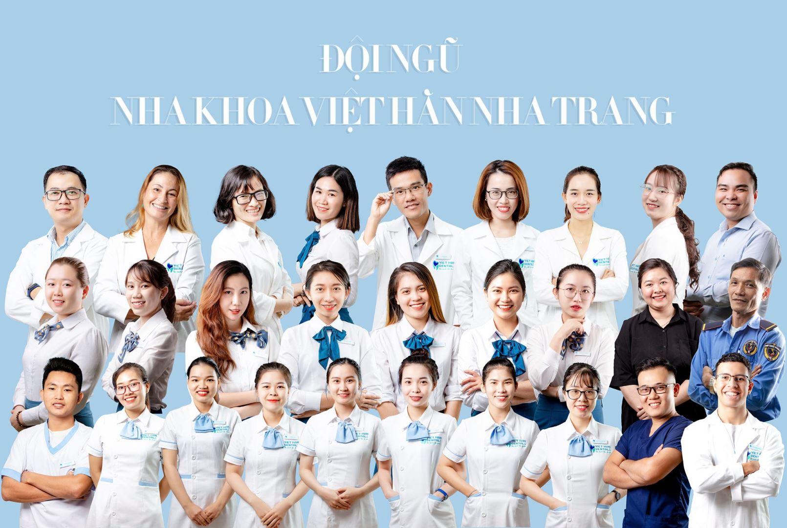 Đội ngũ nhân viên tại nha khoa Việt Hàn